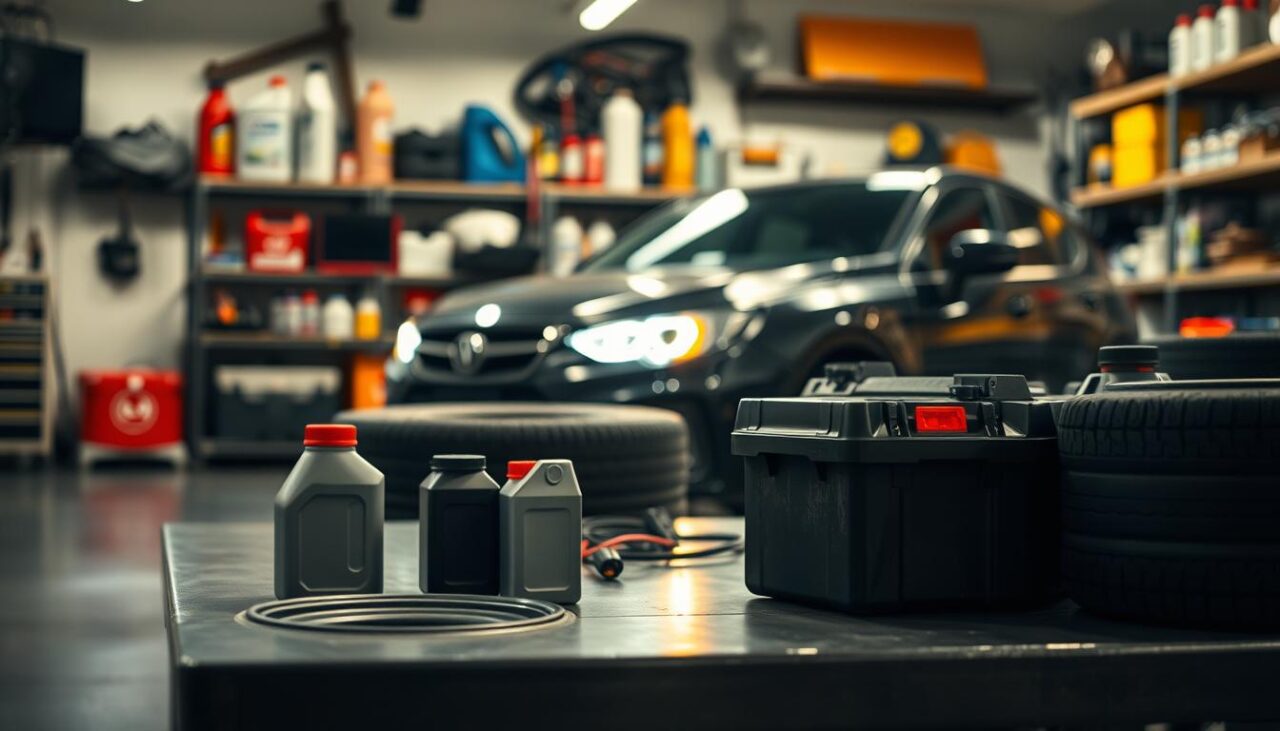 lights tires fluids
